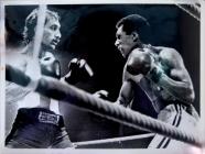 Photograph of Raphael Martin boxing 