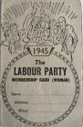 Labour Party Membership Card