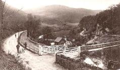 Evans bridge level crossing for Corris railway...