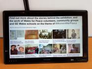 Digital stories touchscreen in senedd women war...