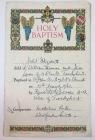 Holy baptism certificate, St. John’s the...