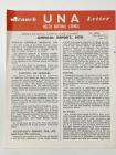 1970 UNA Branch Letter Annual Report