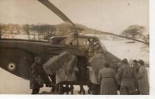 Bales of Hay delivered by helicopter, Elan Valley