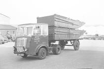 Glass negative: Saunders-Roe truck