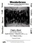 Wonderbrass poster for Clwb y Bont Gig 7th March