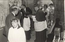 Peter Jones, Altar Boy at St Winifride's...