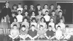 Pupils at Greenfield CP School, 1955