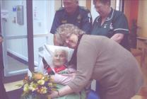 The first patient at Holywell Community...