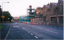 The roadside view of the textile mill, Holywell