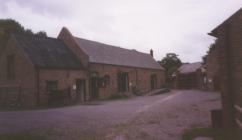Coleshill Barn and farmyard.