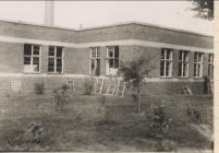 Courtaulds No 1 Office showing Bomb Damage.