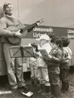 Edward Morus Jones singing in front of Gwynedd...