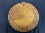 Decorative wooden plate, 'bara'