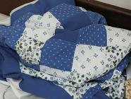 Blue Laura Ashley fabrics patchwork quilt