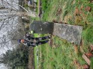 Grave stone, St Michaels Church Llanfihangel y...