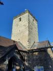 Church tower, repaired, St Michaels Church,...