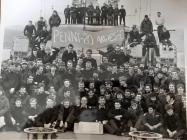 HMS PENELOPE CREW CELEBRATING VICTORY IN...