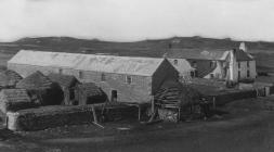 The farm buildings, Skomer Island, 1889