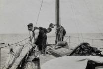 An unknown sailing vessel, Skomer Island, c.1910