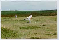 Cricket match versus Caldey, Augustust 1987 ...