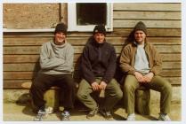 Staff and volunteers on Skomer Island