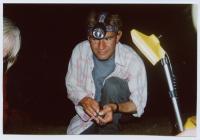 Ringing Storm Petrels, Skomer Island, 2001