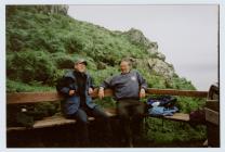 Researcher, Skomer Island, June 2002