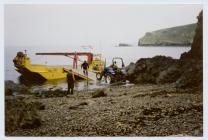 Delivery of new tractor, Skomer Island, 2nd...