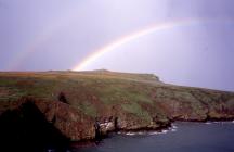 A rainbow, Skomer Island, 2002