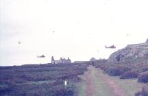 Helicopters at Skomer Island, c.1970s