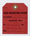 Milk Marketing Board rejected milk tag