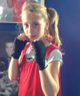 Zoe Andrews as a novice boxer