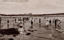 Paddlers on Sandy Beach, Barry Island