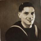 Photograph of royal navy sailor Ceredig Evans,1945