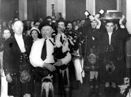 Burns Night, piping in the haggis