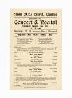 Programme of a Concert and Recital held at...