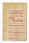 Programme of a Popular Comic Opera HMS Pinafore...