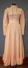 Pale pink, long sleeve, long dress with high...