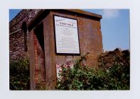 Welcome Sign on Steep Holm