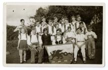 Photograph of the Brynaman Harmonica Band in...