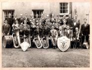 Photograph of the Brynaman Silver Band, 1920