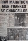Newspaper cutting reporting on RRW soldiers...