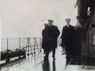 Winston Churchill aboard HMS Oribi 1941